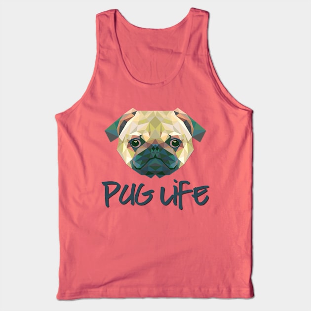 Pug Life Tank Top by pyratedesigns